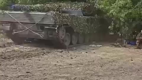 Ukrainian Leopard 2 in Southeastern Ukraine