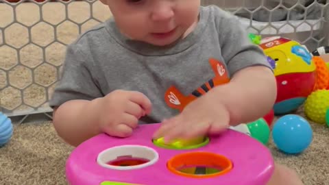 Dad's Cheering for Tired Son Finishing a Toy Startles Him