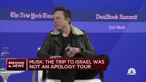 Musk : ANTI-SEMITISM WAS NOT MY INTENTION