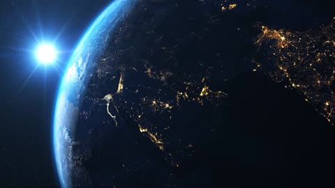 4K Planet Earth Spinning in Space | Free HD Videos
