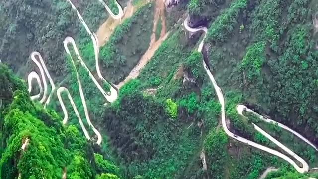 Aerial photography of natural beauty in the mountains