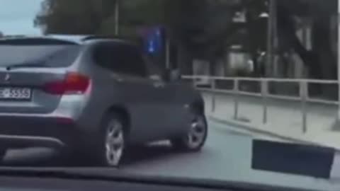 BMW driver uses a blinker for the first time!