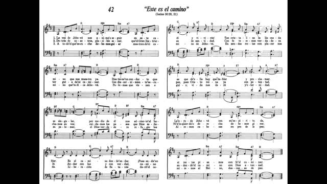 Este es el camino (Canción 42 de Canten Alabanzas a Jehová)