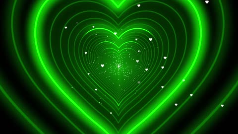 397. 💚Green Heart Background😘Corazones blanco y negro