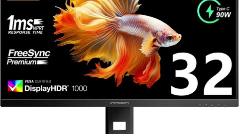 INNOCN 32" Mini LED 4K 144Hz 3840 x 2160P Computer Gaming Monitor