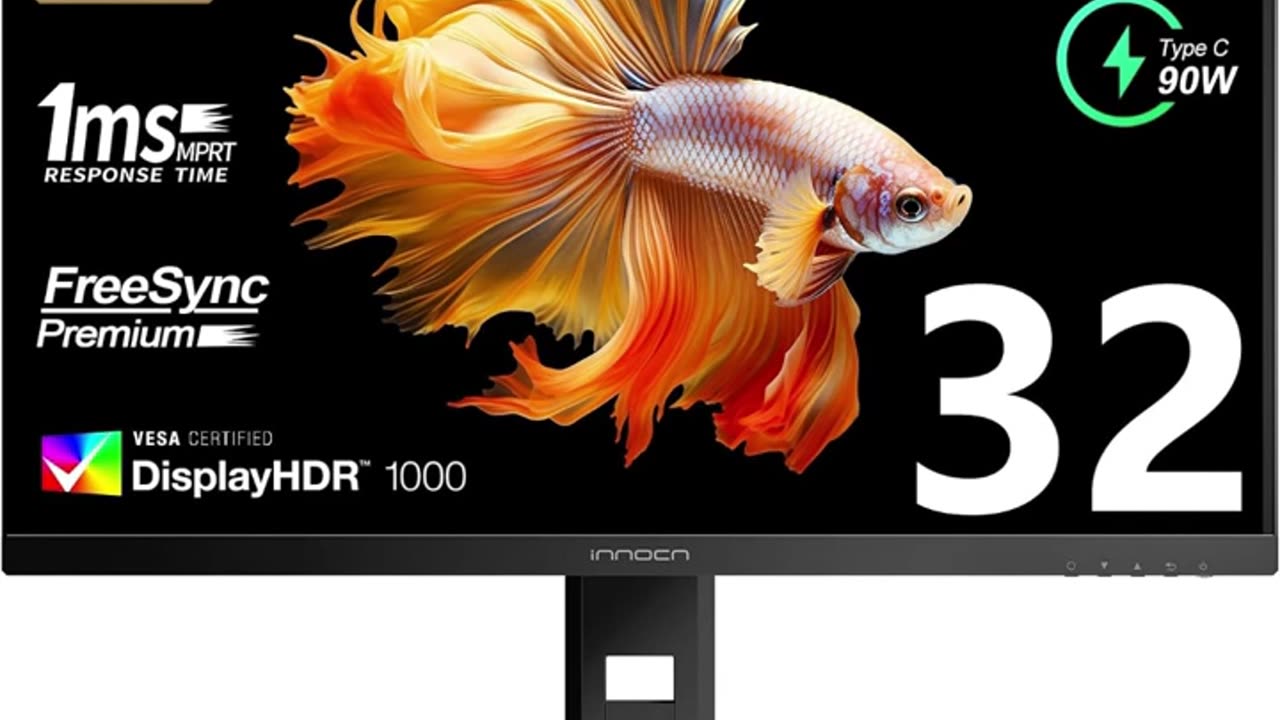 INNOCN 32" Mini LED 4K 144Hz 3840 x 2160P Computer Gaming Monitor