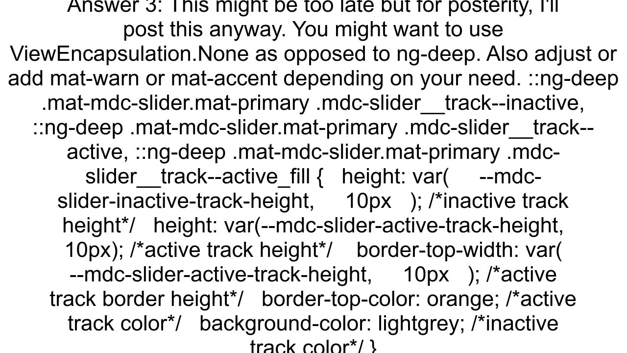 How can I invert the track of the slider