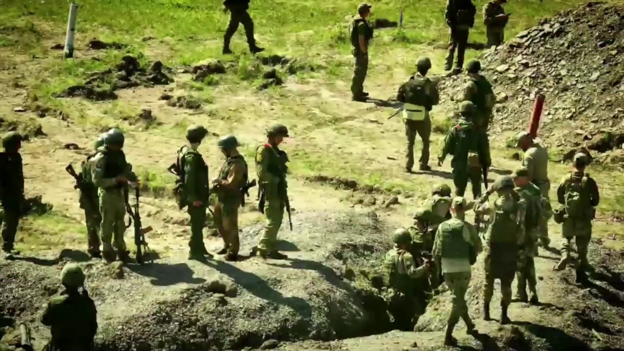 The work of paratroopers from the Legend of Lesopolok