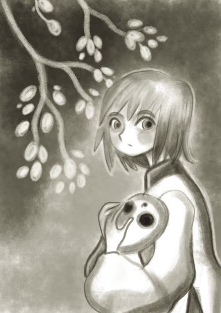 I draw a girl in anime style, character design.