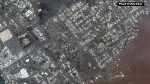 An Aeriel View of Lahaina, Maui, Hawaii Before and After the So-Called Wild Fires? Was Lahaina Hit By Directed Energy Weapons?
