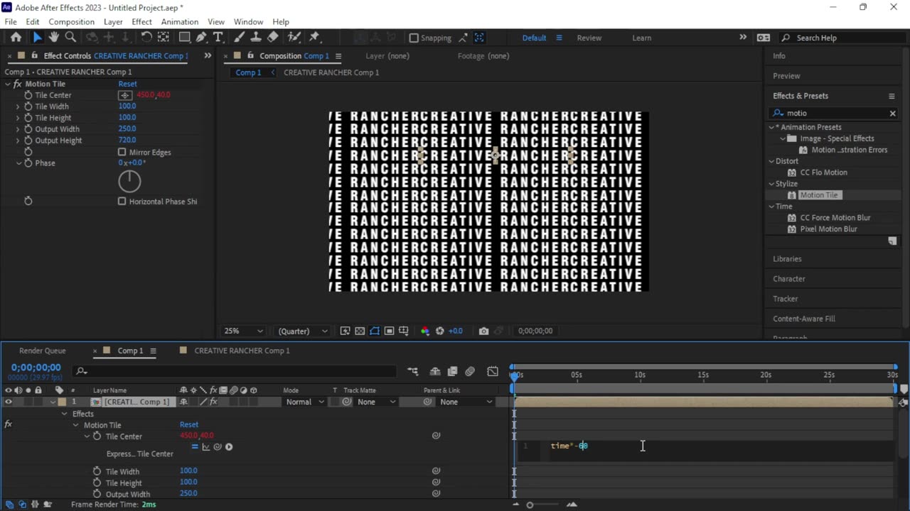 Adobe After Effect - Create Typography Portrait