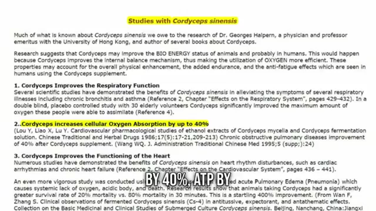 Cordyceps mushrooms