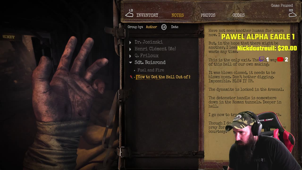 LIVE! Amnesia: The Bunker