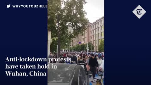Anti-lockdown protests spread to Wuhan, China