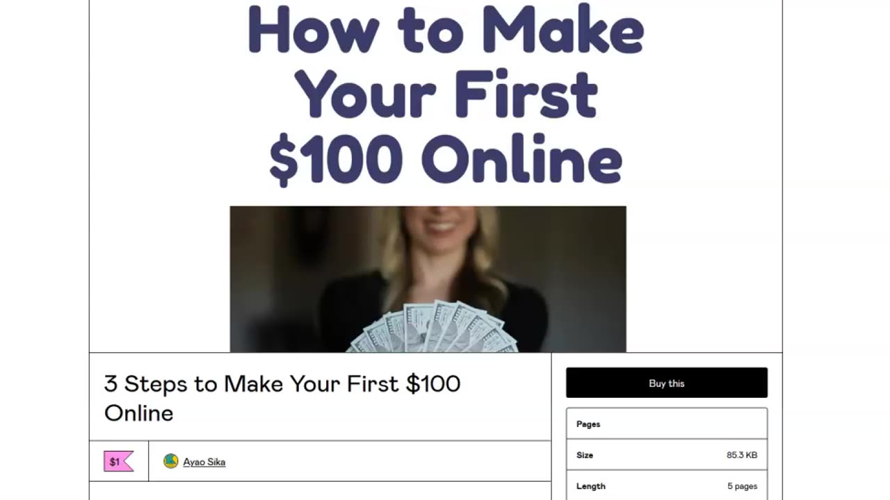 How to make your first $100 online 9?