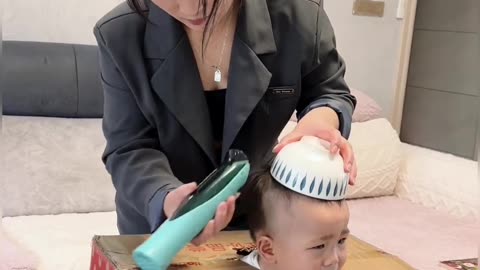 Baby hair cutting new style