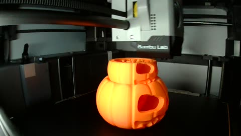 3 Stack Jack-O-Lantern with light
