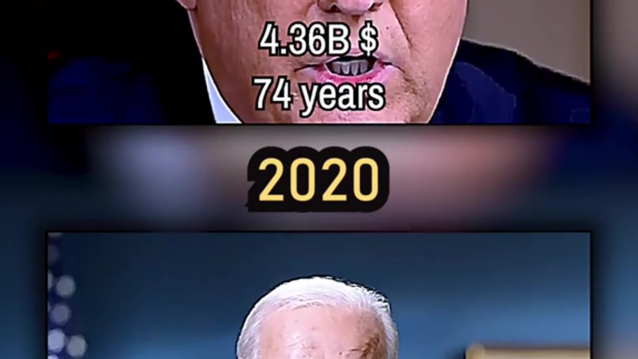 Trump vs Joe Biden over the years. #donaldtrump #joebiden