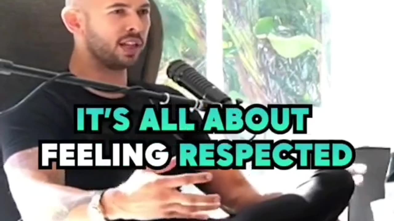 Men want to be Respected by Andrew Tate Tristian Tate Tatespeech Tate Confidential TopG