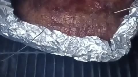 BRISKET ON A PELLET GRILL.