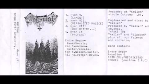abysmal - (1991) - Nebulistic Obscurity