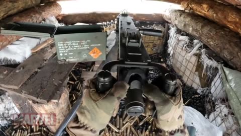 Fragments of the work of fighters of the 79th Special Airborne Brigade in the Maryinsky direction.