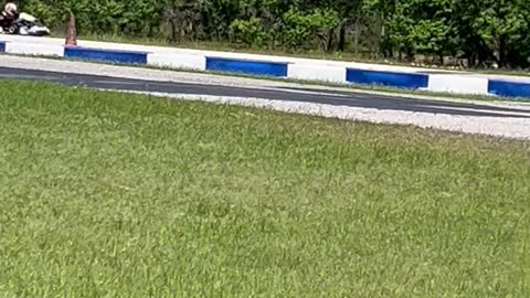 Practice in full size kart
