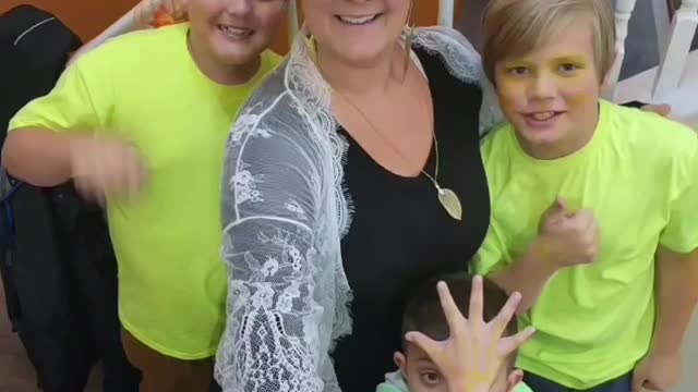 Glow in the dark dance!