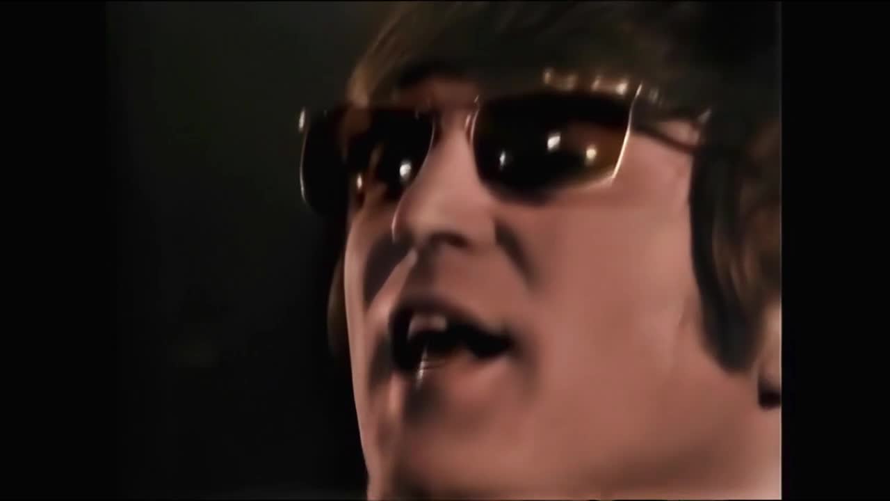 The Beatles - Rain (music video) [colorized]