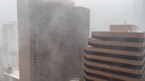 Inside the Eye of Hurricane Beryl Houston