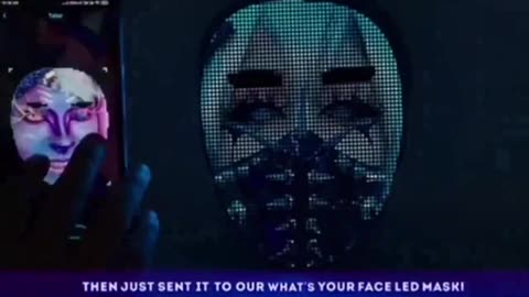 LED face mask custom robot Bluetooth shining mask APP smart black technology