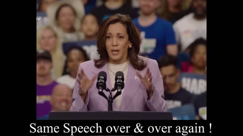 Kamala uses same Speech at every Rally 🤦🏻‍♂️