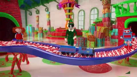Dancing Christmas cat 1