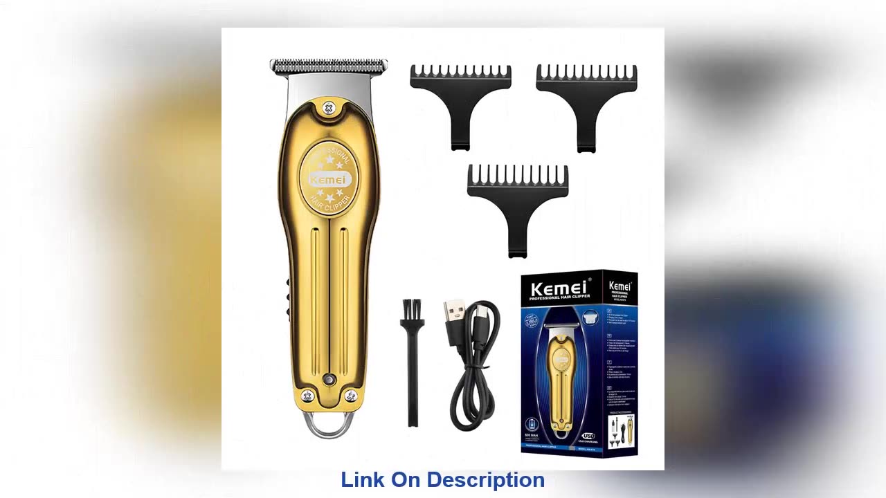 Review Kemei Hair Trimmer For Men Metal Body Hair Cut