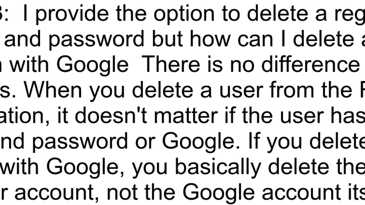 Delete Google account users in Firebase