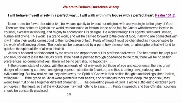 #46 We Are To Behave Ourselves Wisely