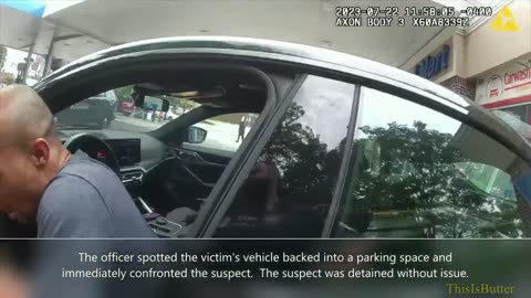 Atlanta officers arrest John Bizzell when he was sitting inside a stolen BMW i4