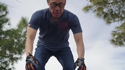 Superman push-up burpee, fit over 50