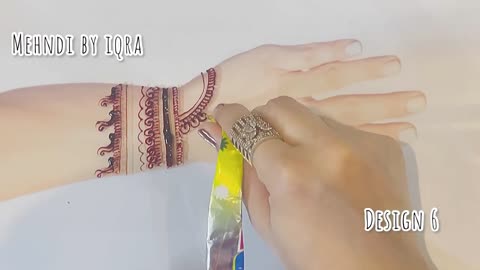 6 simple mehndi design back hand henna mehndi design