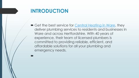 Get The Best Central Heating in Ware.