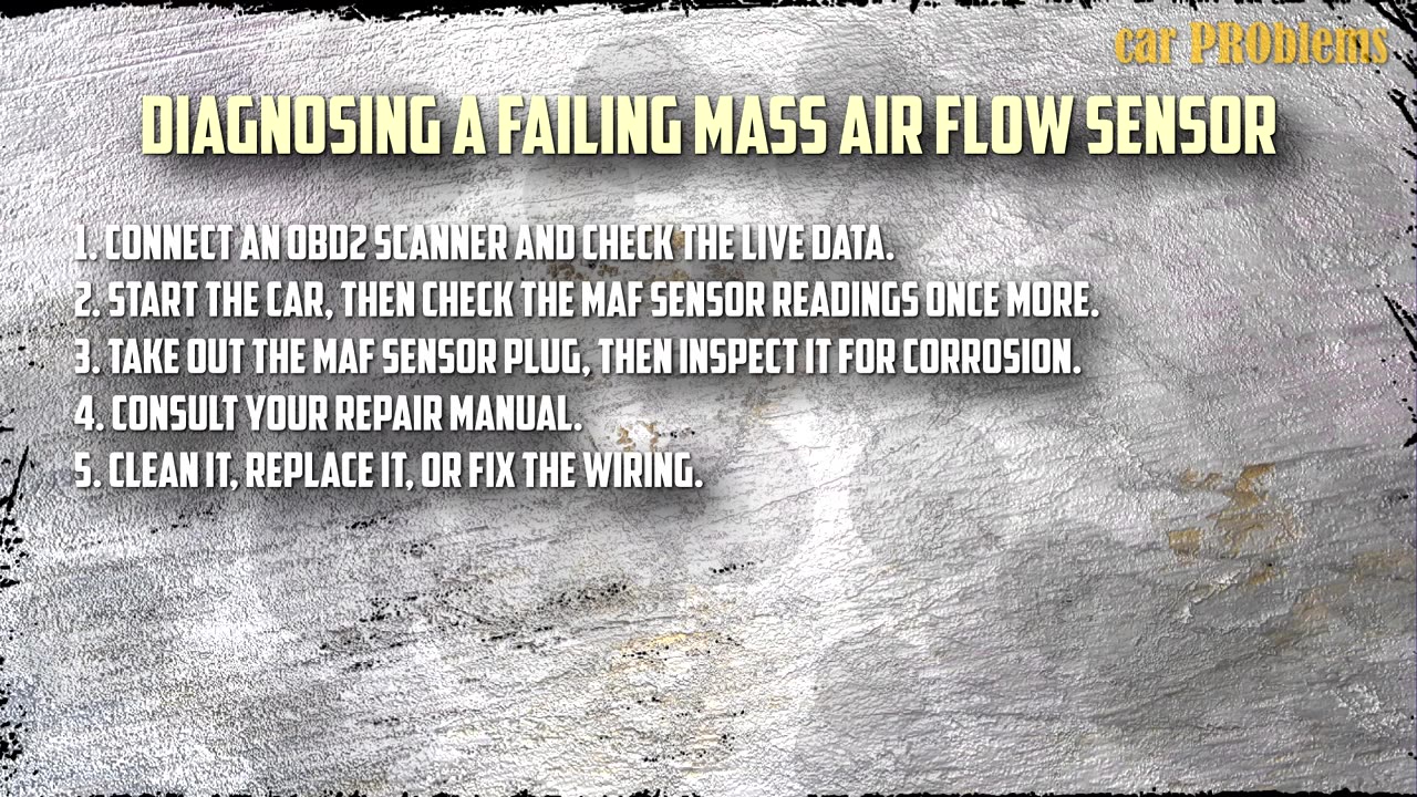 8 Common Bad Mass Air Flow Sensor Symptoms - Faulty MAF signs