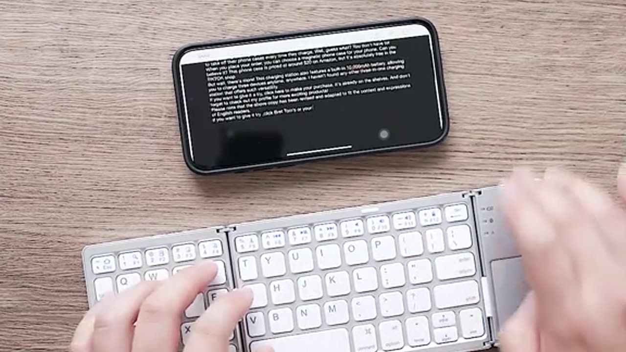 Mini Foldable Wireless Bluetooth Keyboard for PC Laptop iPhone iPad iOS Tablet