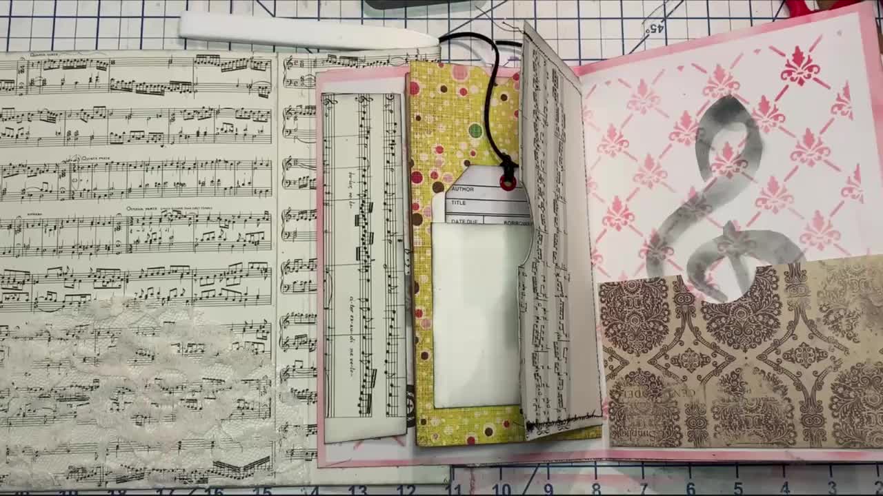 Episode 276 - Junk Journal with Daffodils Galleria - Music Folio Pt. 5