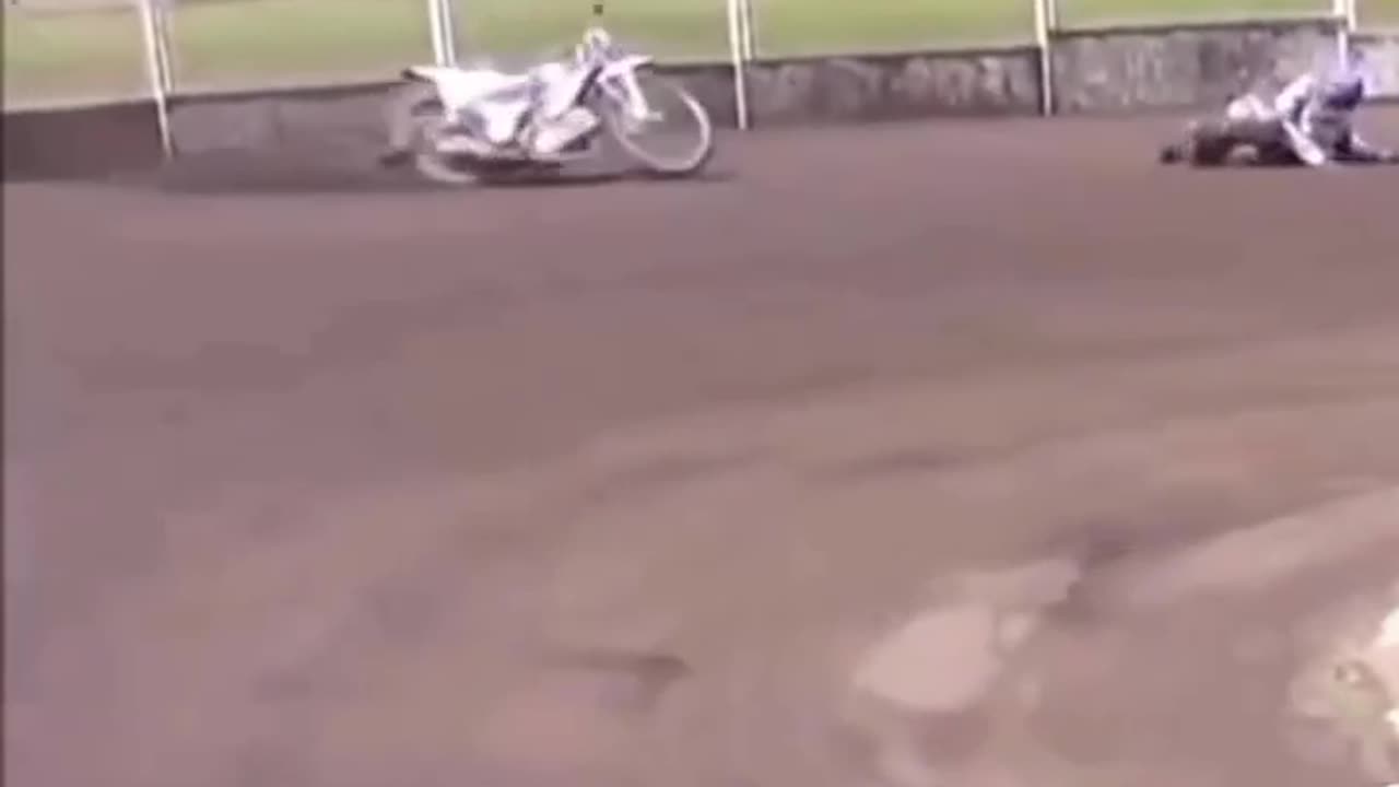 Moter bike dangerous stunt video in ground race field
