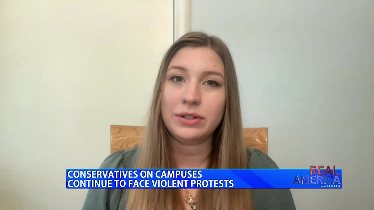 REAL AMERICA -- Amber Kleinke, Violence Against Conservatives on College Campuses