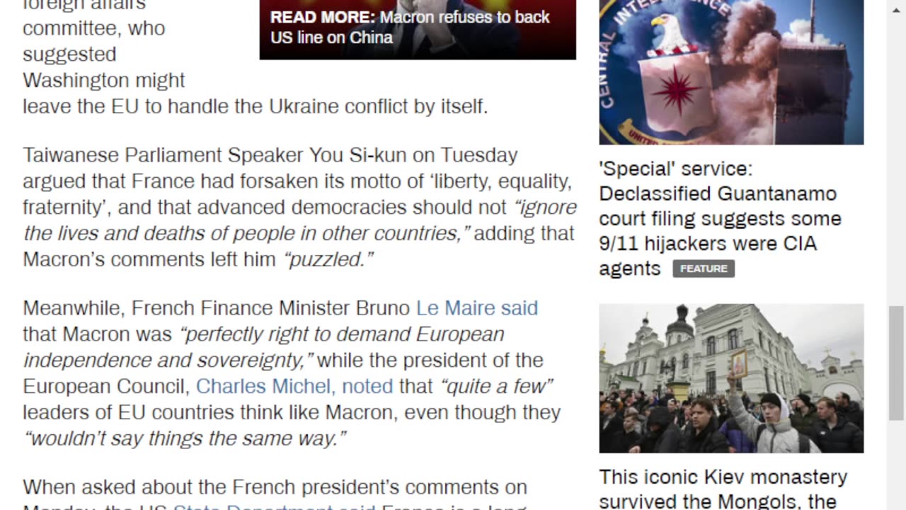 France won’t be US ‘vassal’ – Macron