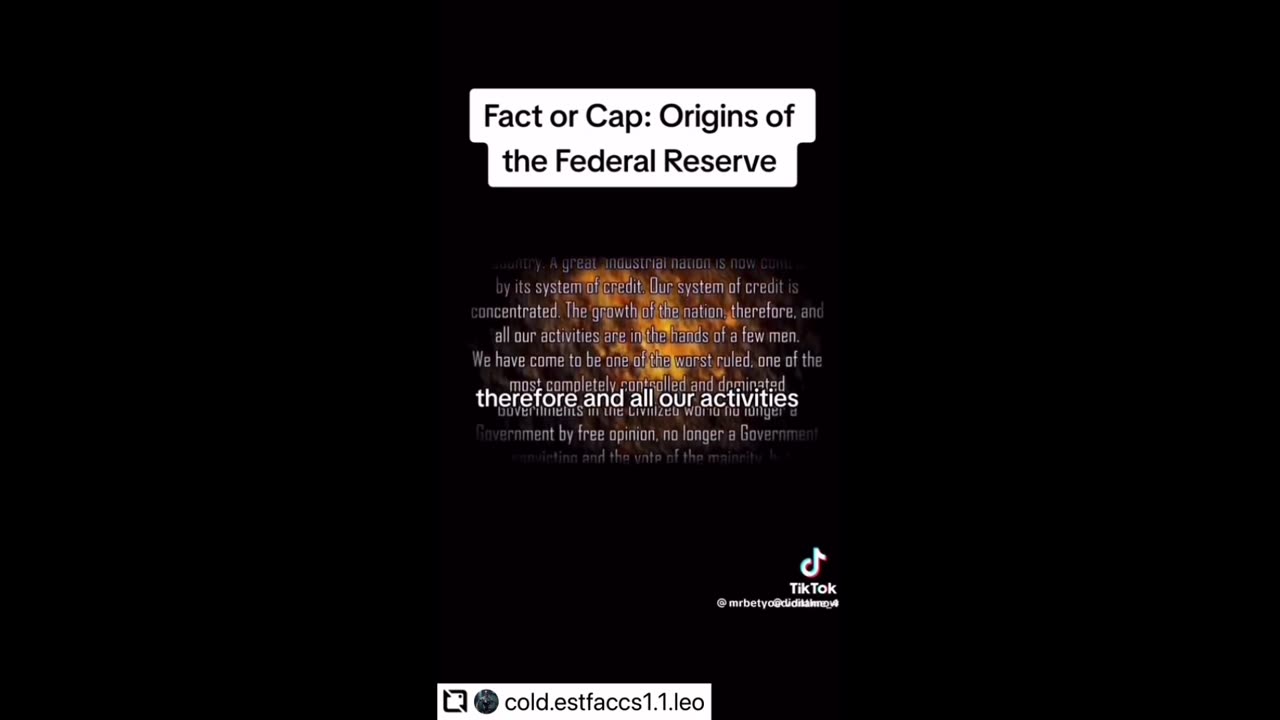 Federal reserve history & more!….