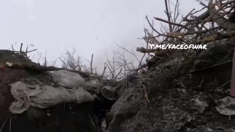 RPG misses a lucky Ukrainian soldier