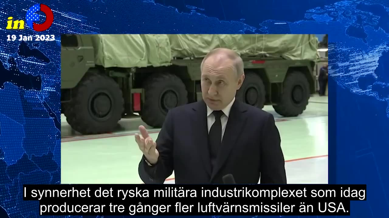 Putin chockar amerikanerna med detta uttalande om antalet producerade ryska missiler (Svensktextad)