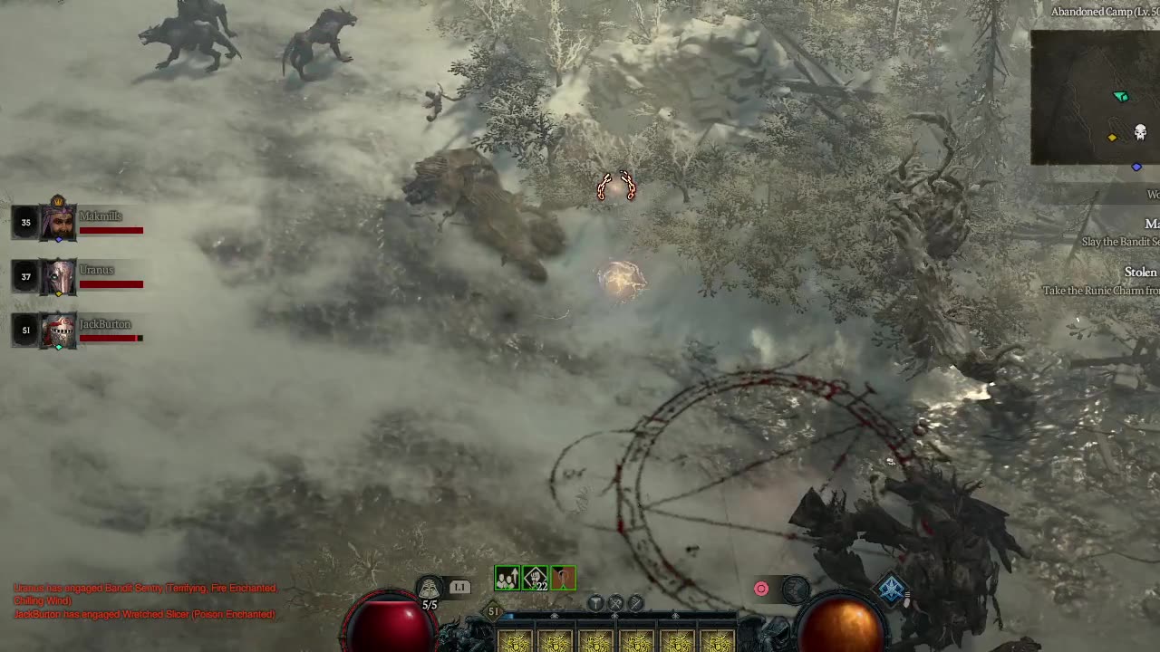 Diablo 4 running with my son and his roommate if it stays stable